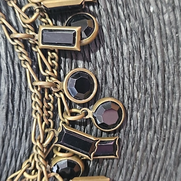 Vintage 1980 Sorrelli choker necklace and bracelet, signed brass base - Picture 3 of 12